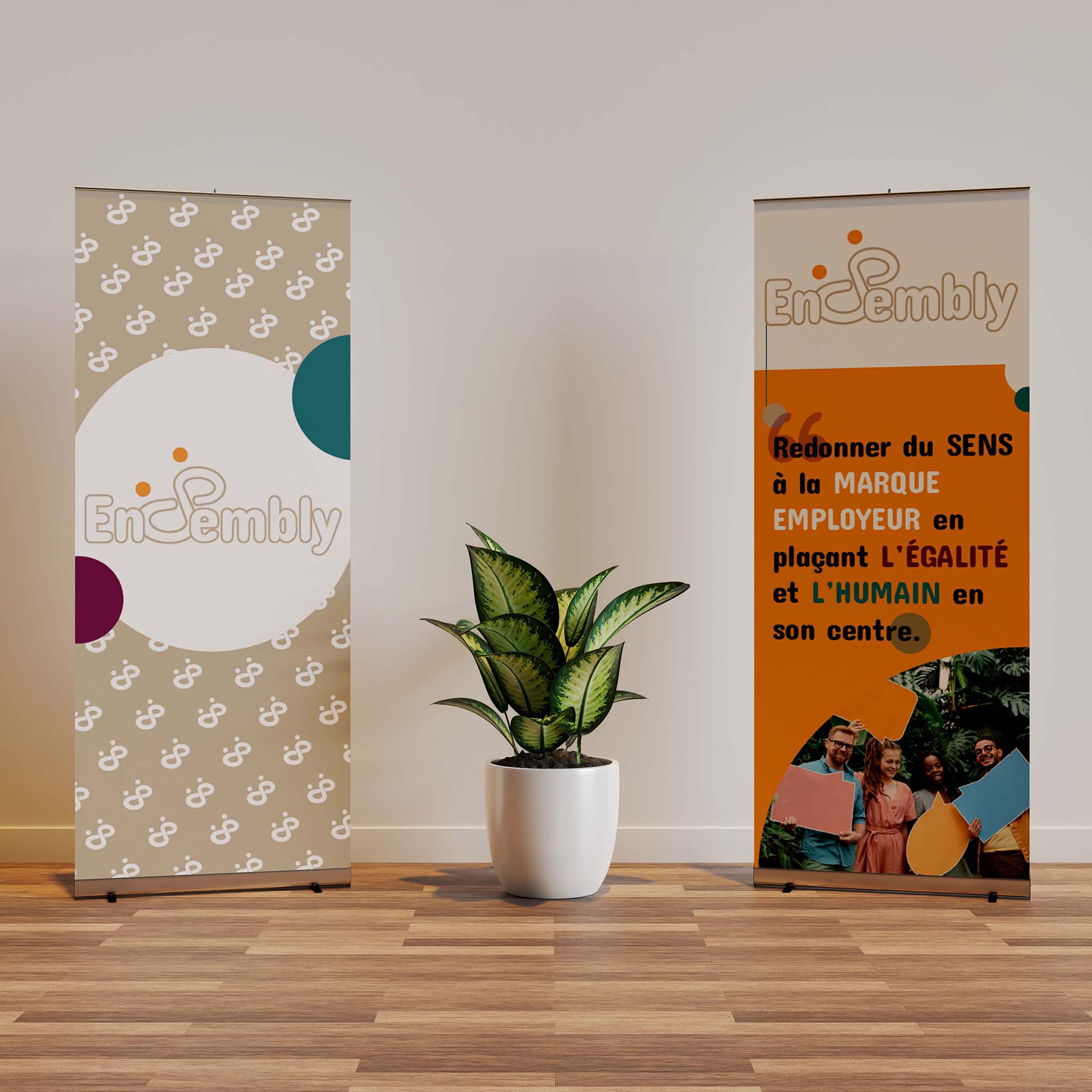 Charte graphique - kakémono = Conseil RH - Marine Delanneau Communication