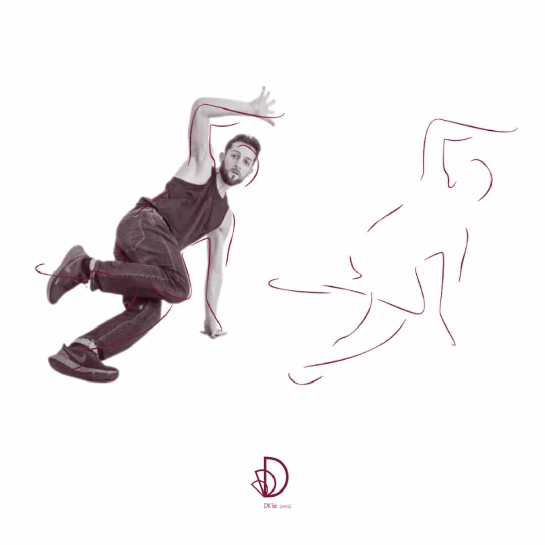 Illustration, identité visuelle - école de danse - Marine Delanneau Communication