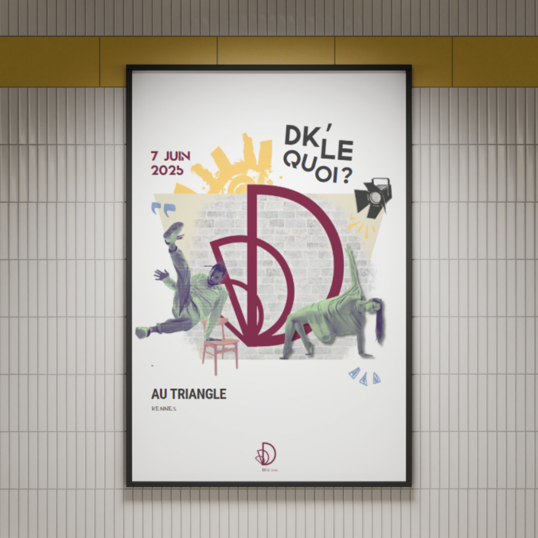 Création d'affiche - Spectacle de danse - Marine Delanneau Communication